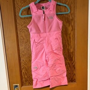 The North Face Pink Insulated Bib